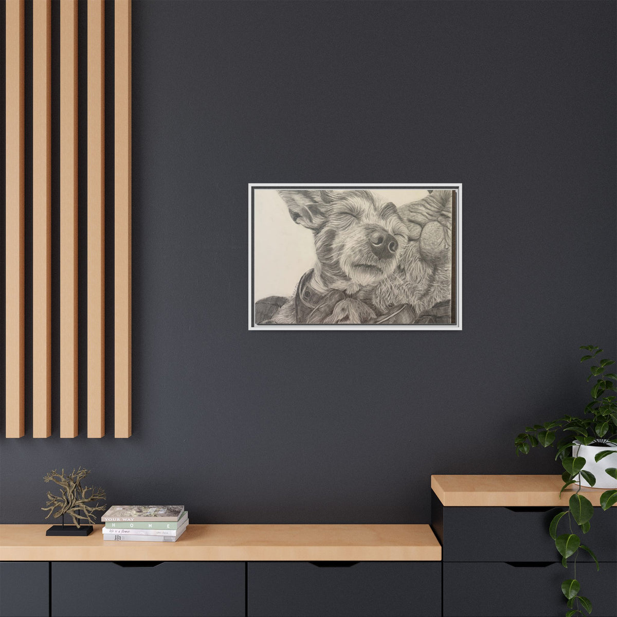Love needs no address  Matte Canvas (Framed)