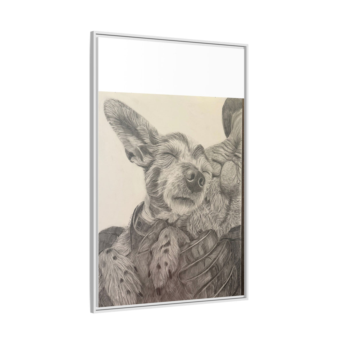 Love needs no address  Matte Canvas (Framed)