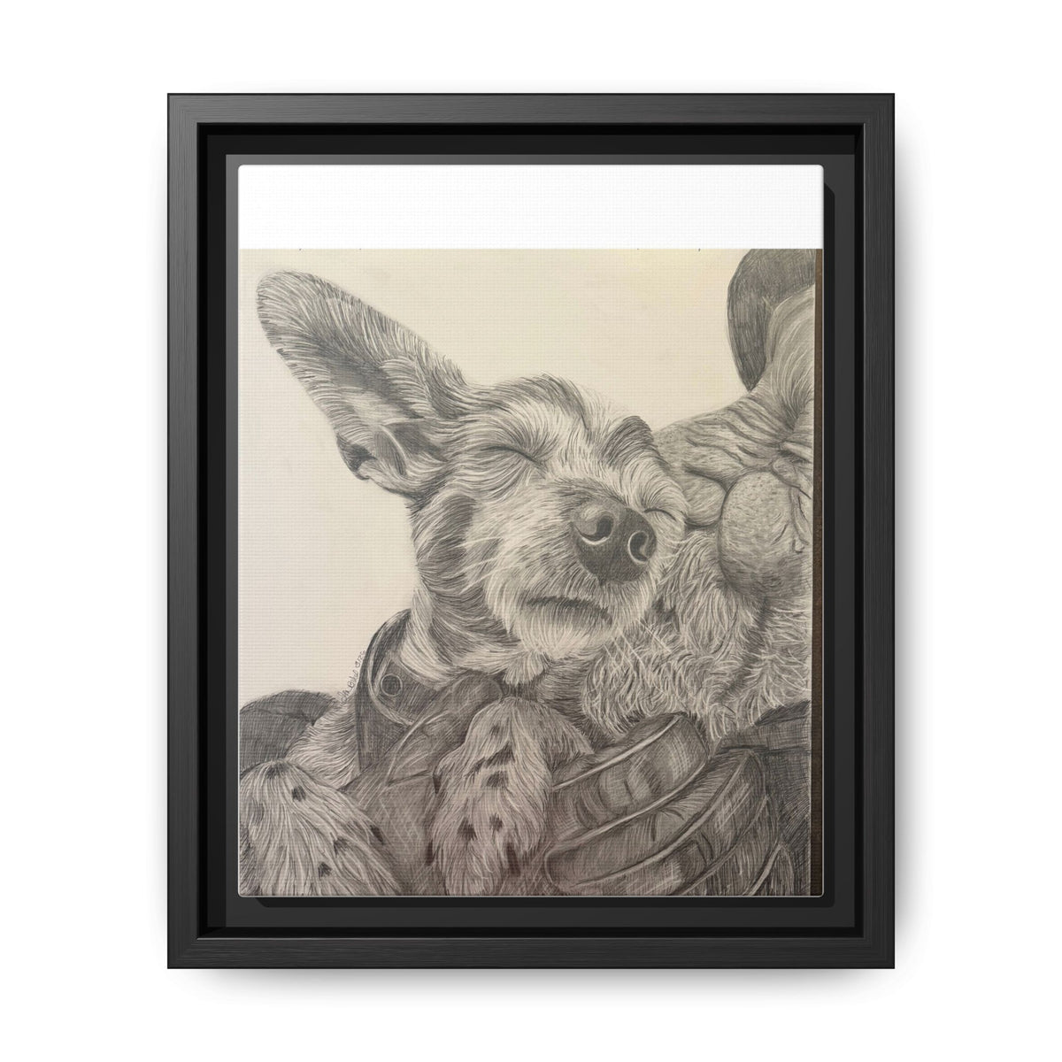 Love needs no address  Matte Canvas (Framed)