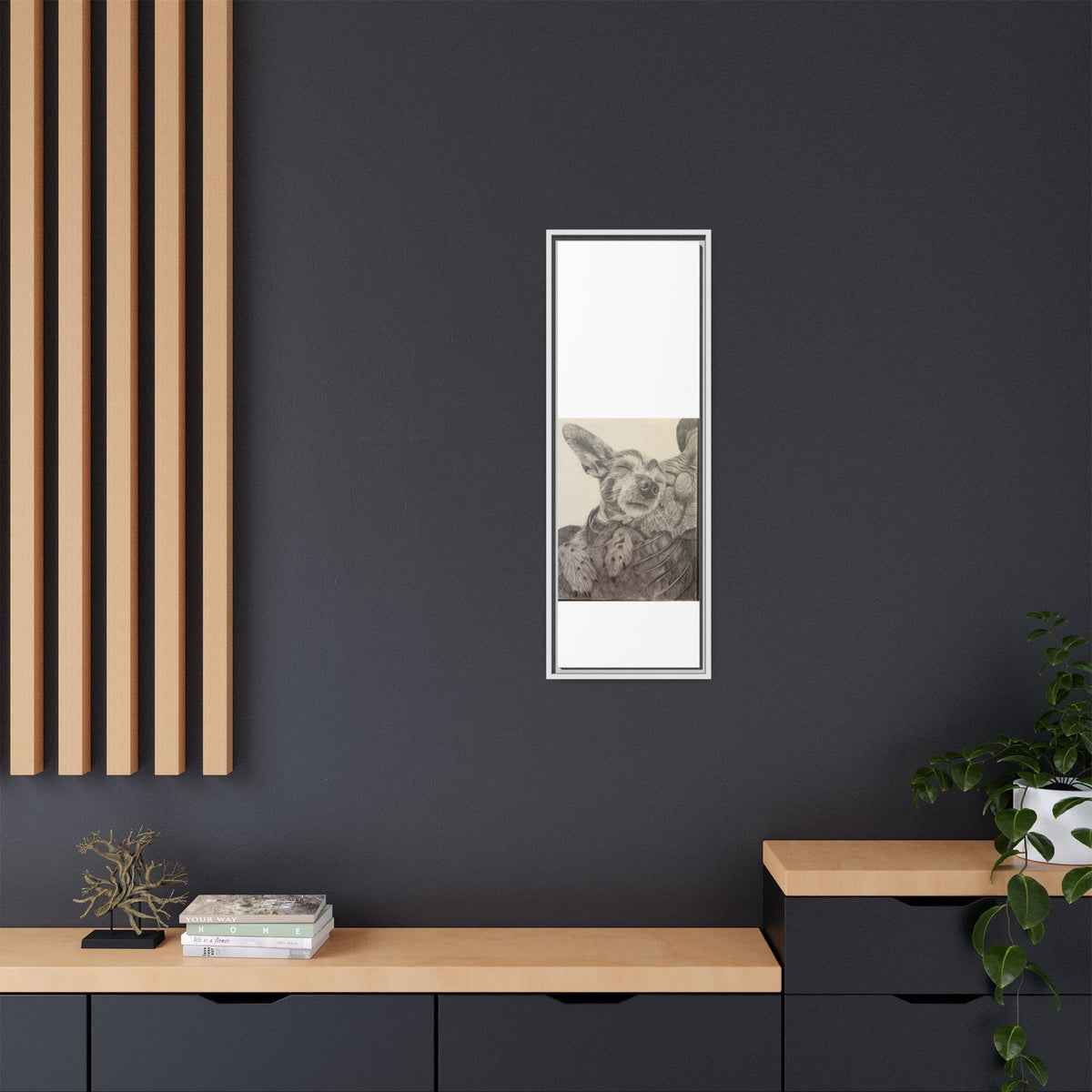 Love needs no address  Matte Canvas (Framed)