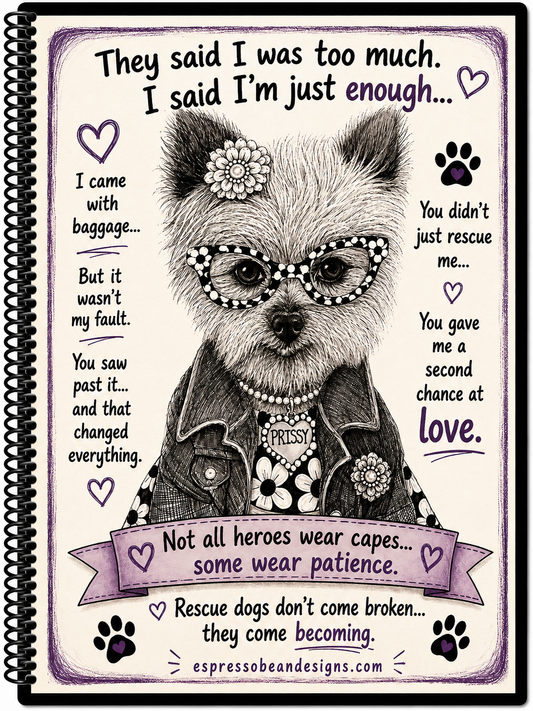 Prissy (Priscilla) – 5” x 7” Spiral Notebook