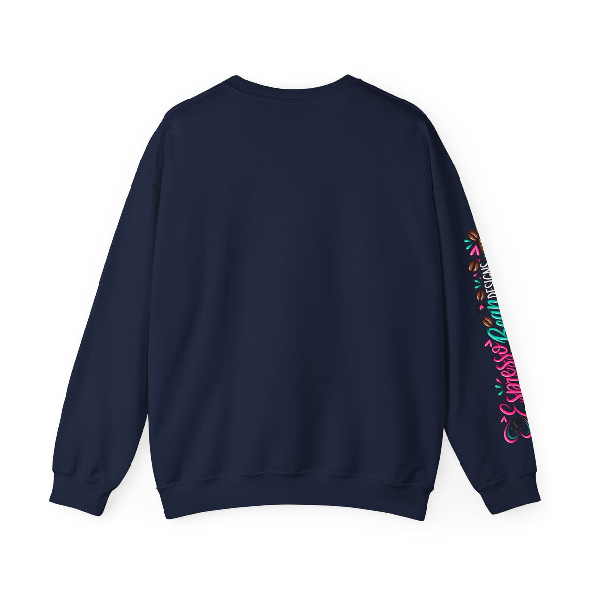 Crewneck Sweatshirt — 'Be Nice or Go Away' Retro Afro Girl & Puppy Floral Design