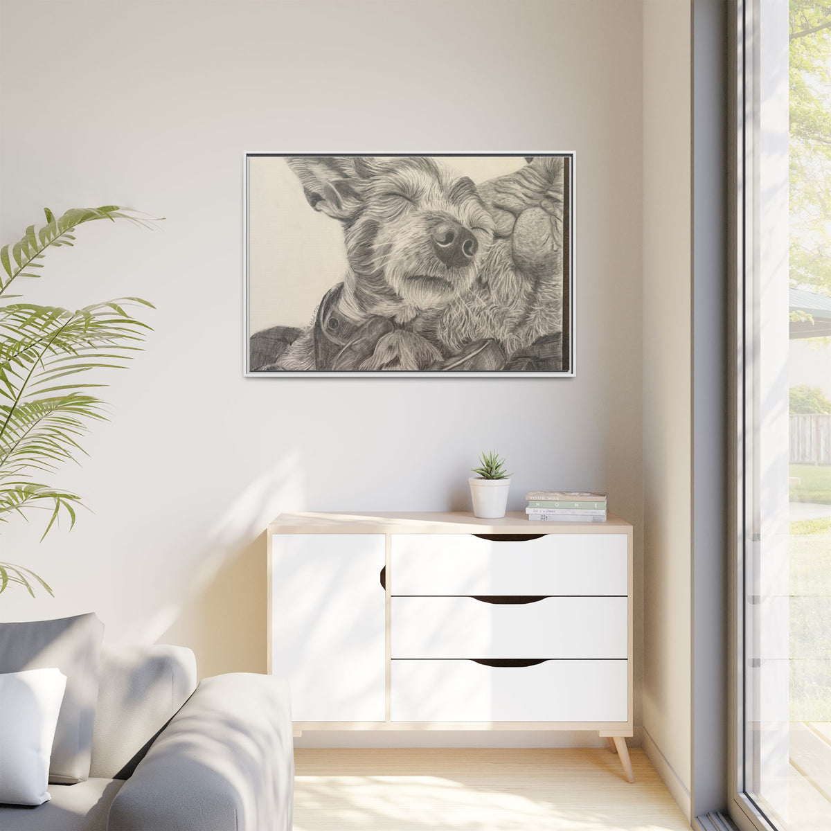 Love needs no address  Matte Canvas (Framed)