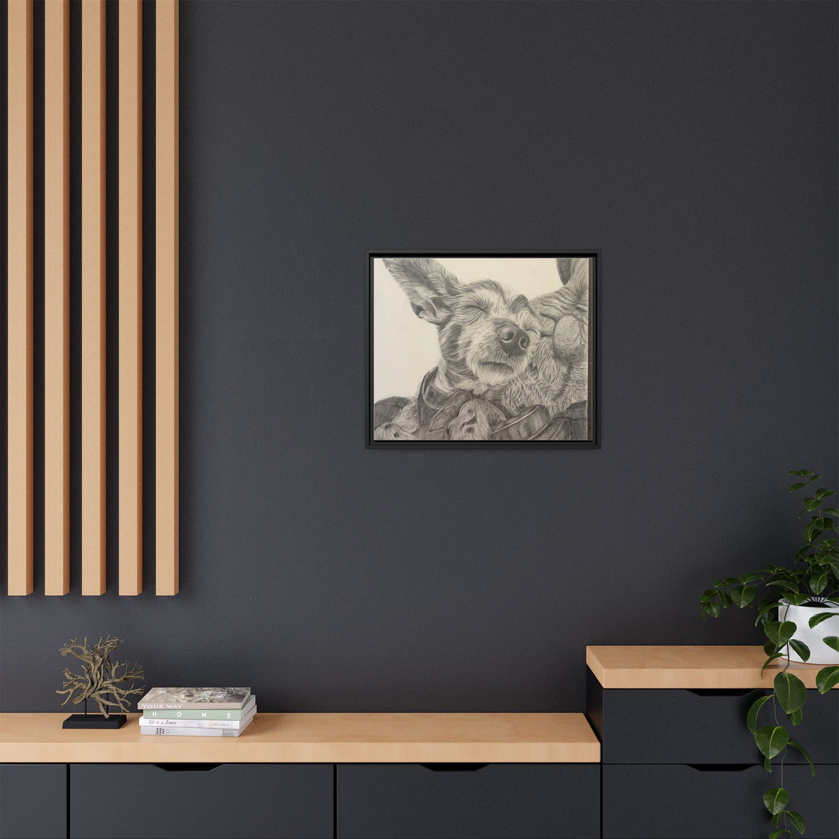 Love needs no address  Matte Canvas (Framed)