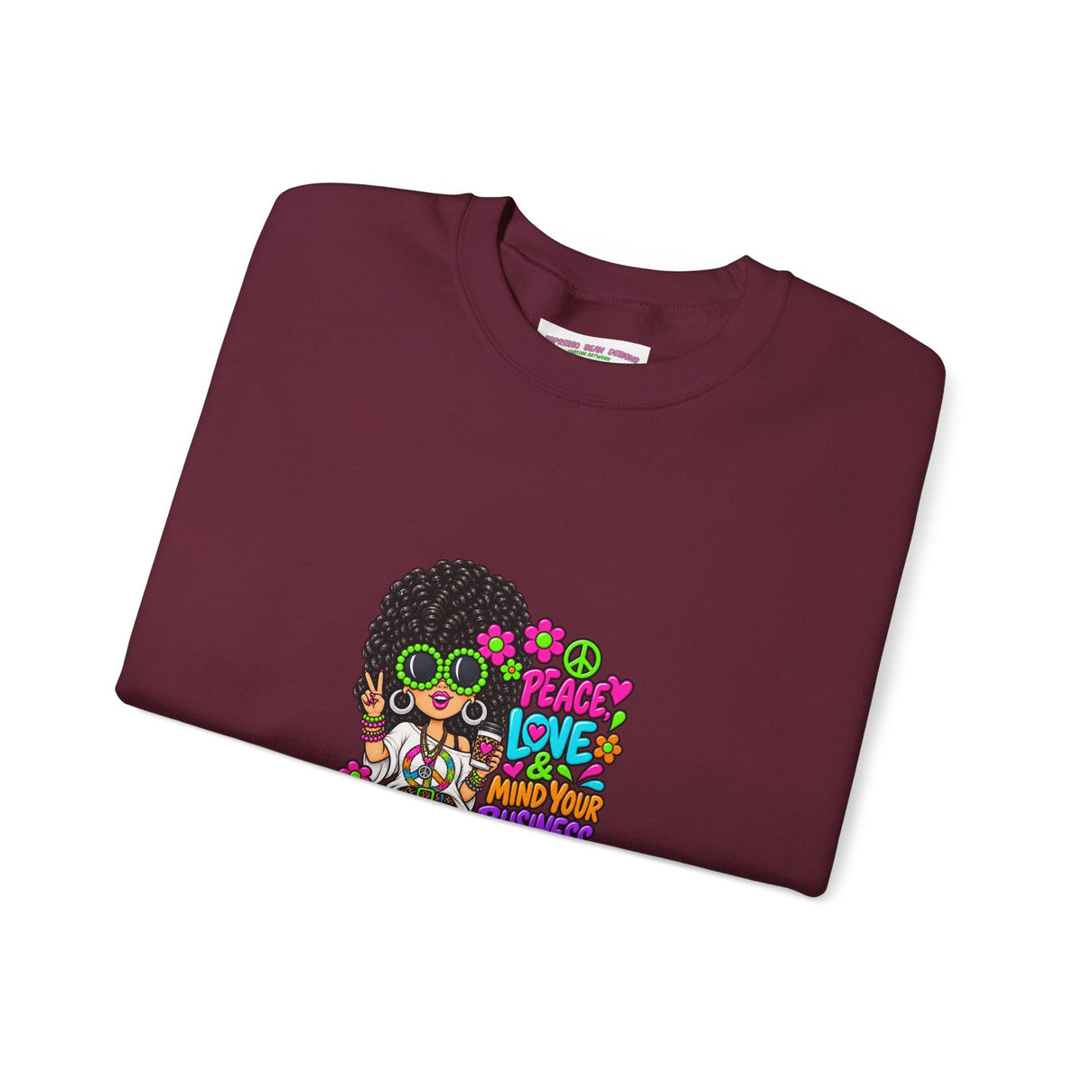 Retro Peace & Love Sweatshirt