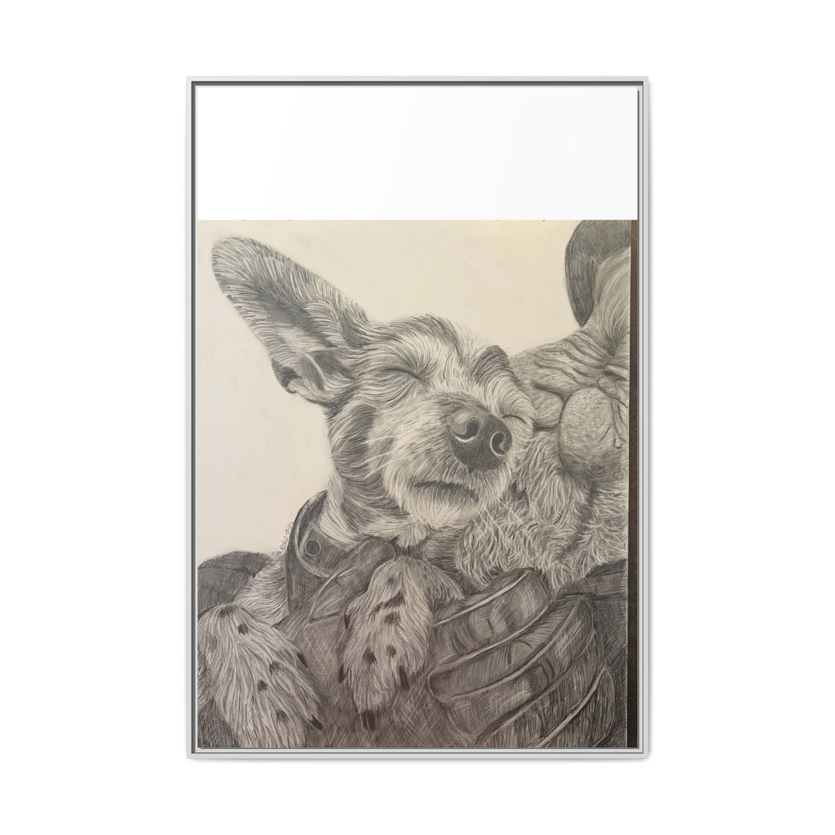 Love needs no address  Matte Canvas (Framed)