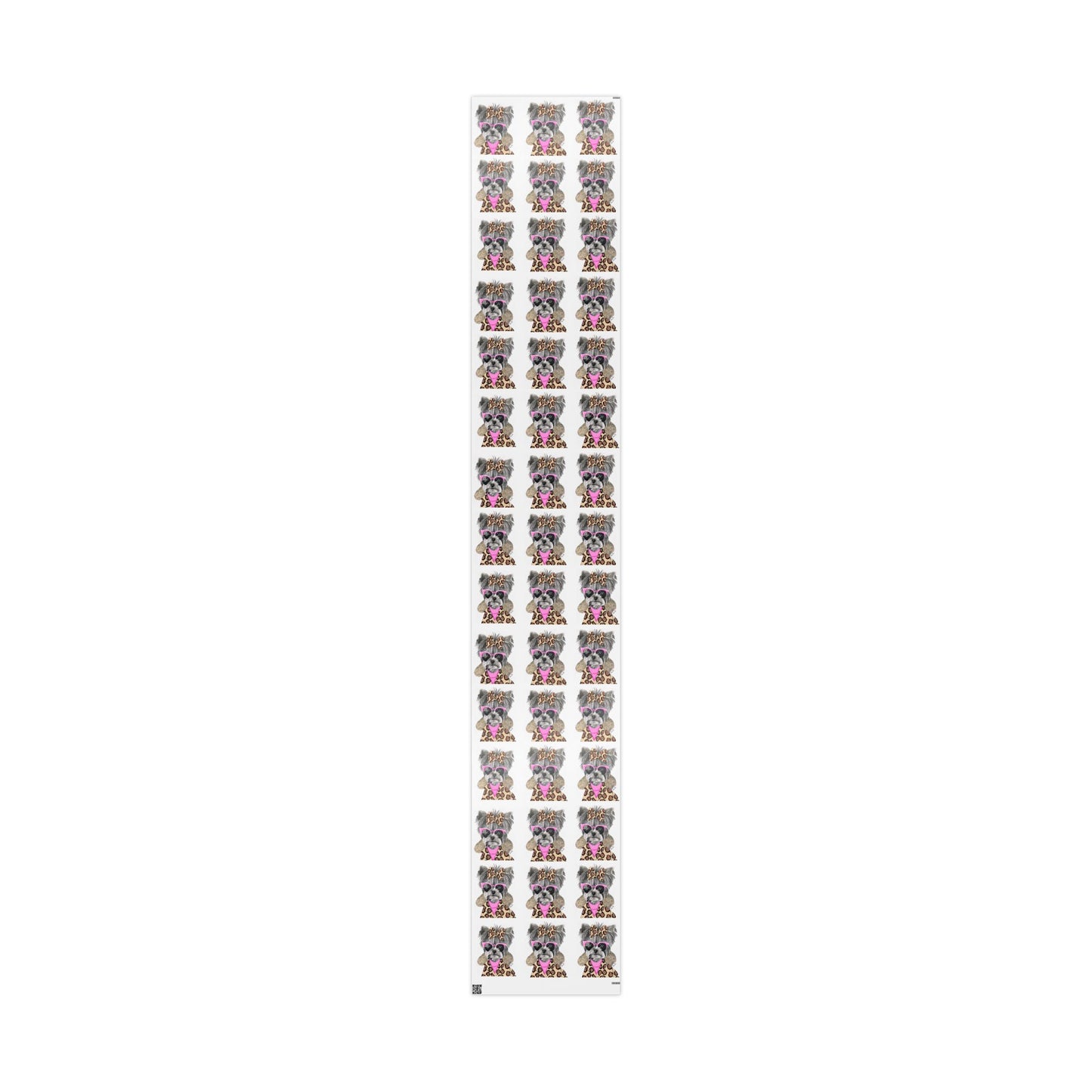 Cute Pink Yorkie Gift Wrap for Animal Lovers