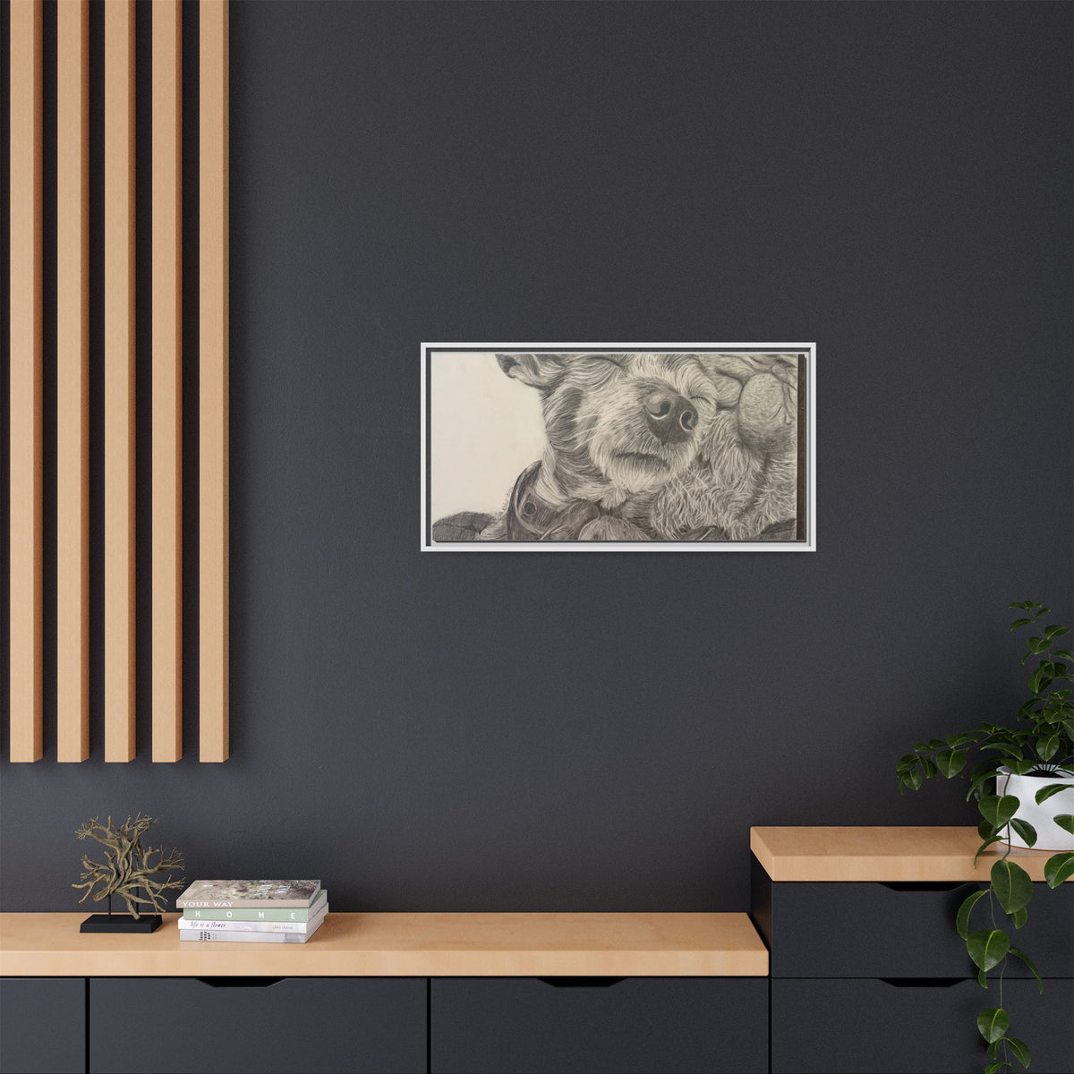 Love needs no address  Matte Canvas (Framed)
