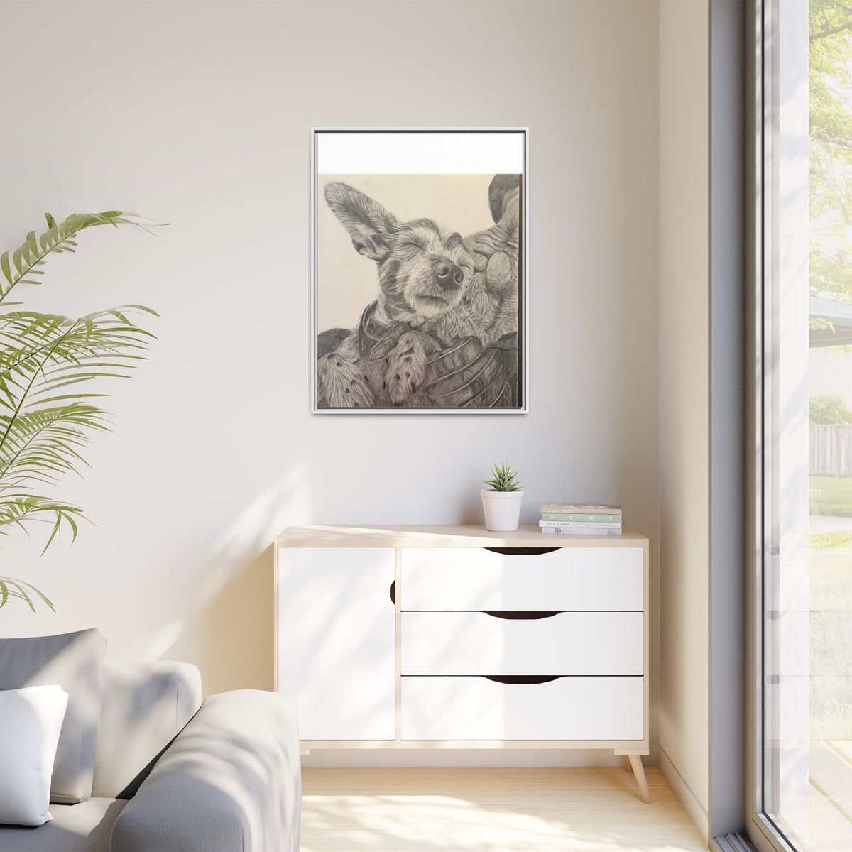 Love needs no address  Matte Canvas (Framed)