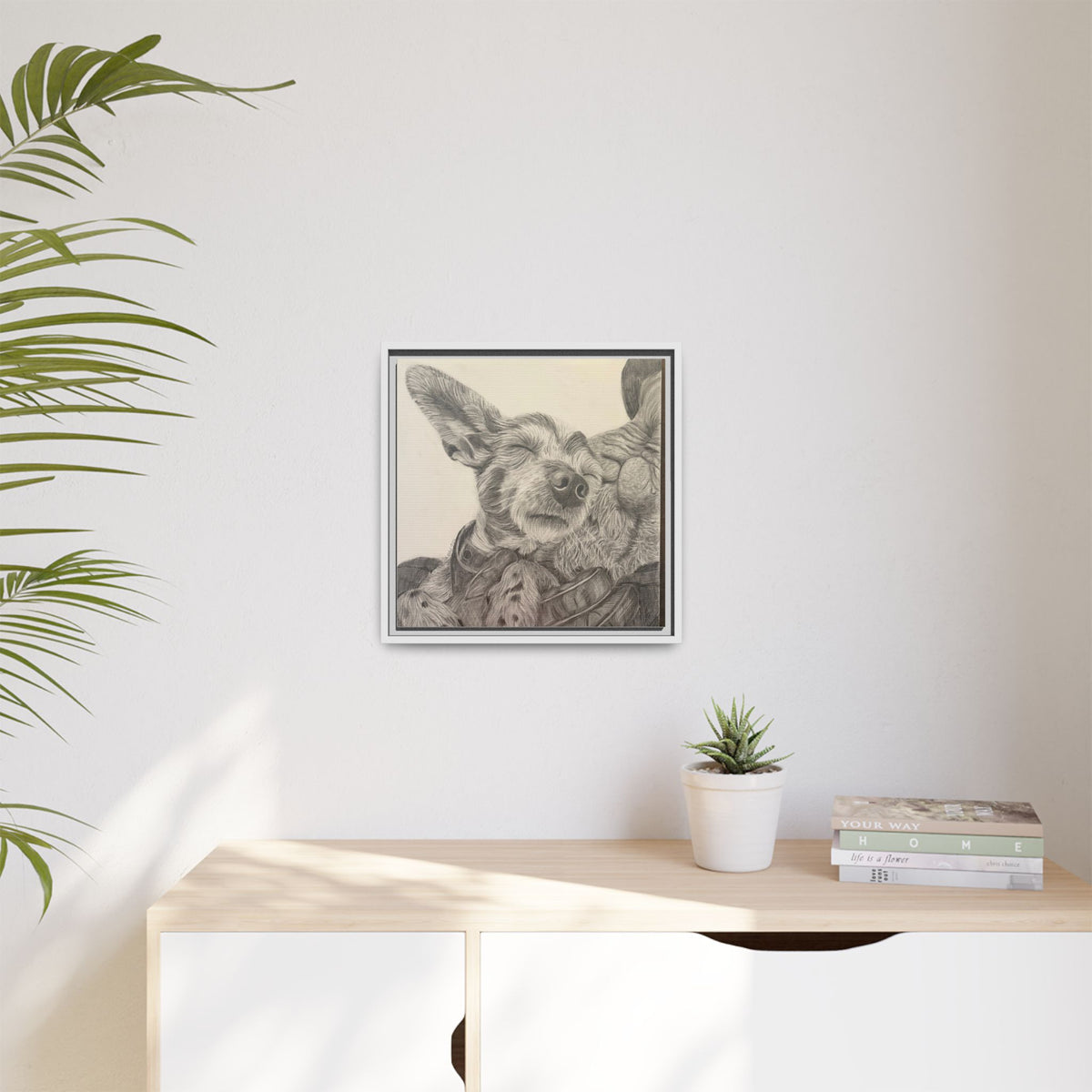 Love needs no address  Matte Canvas (Framed)