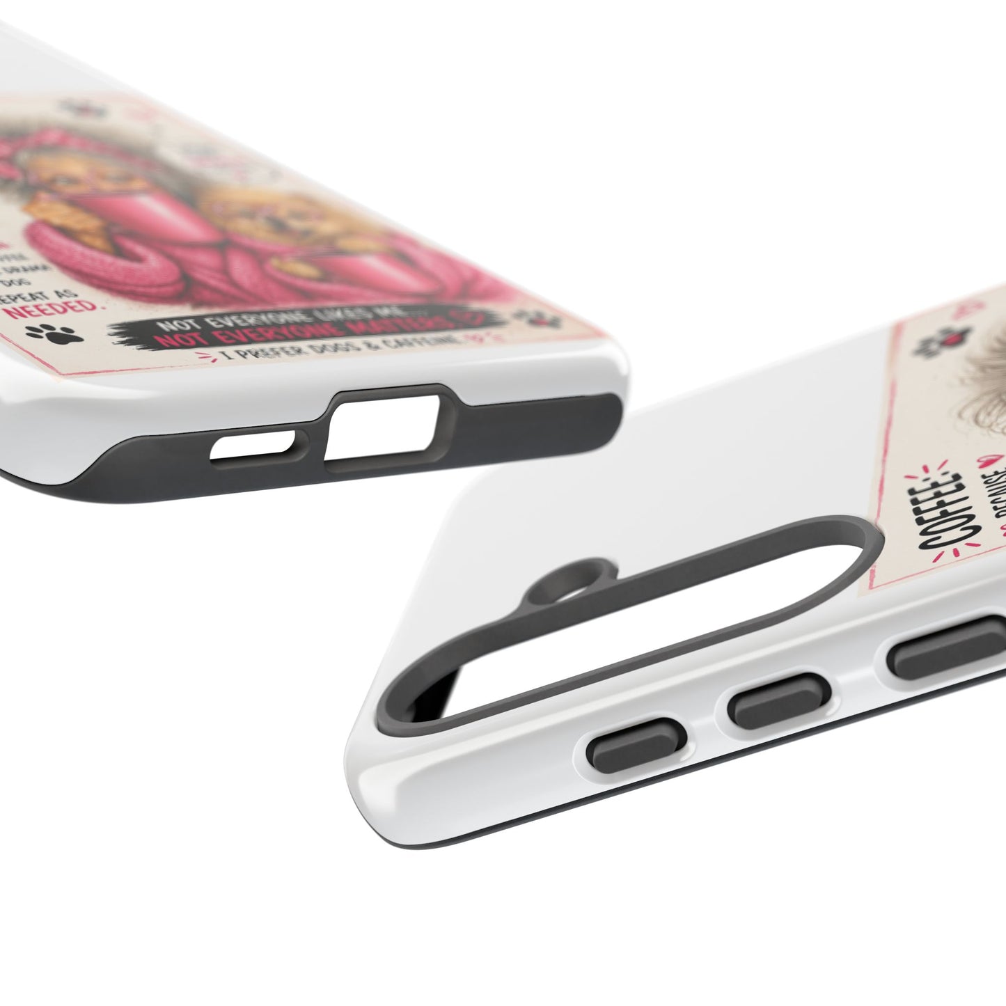 Perky Pearl and LattePhone Case — Funny "Adulting Is Hard" Cozy Design