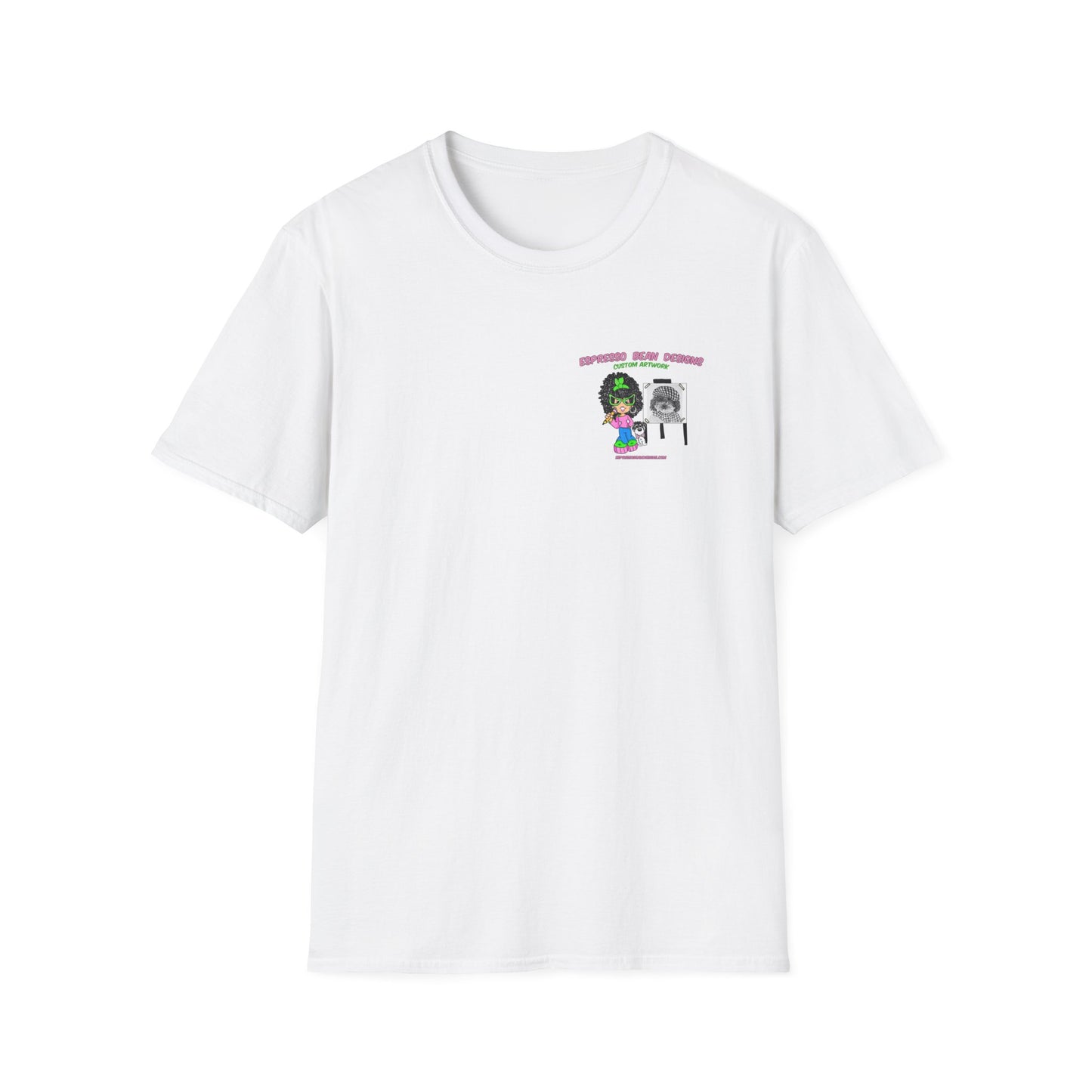 T-Shirt — Perky Pearl and Latte. I try not to bite