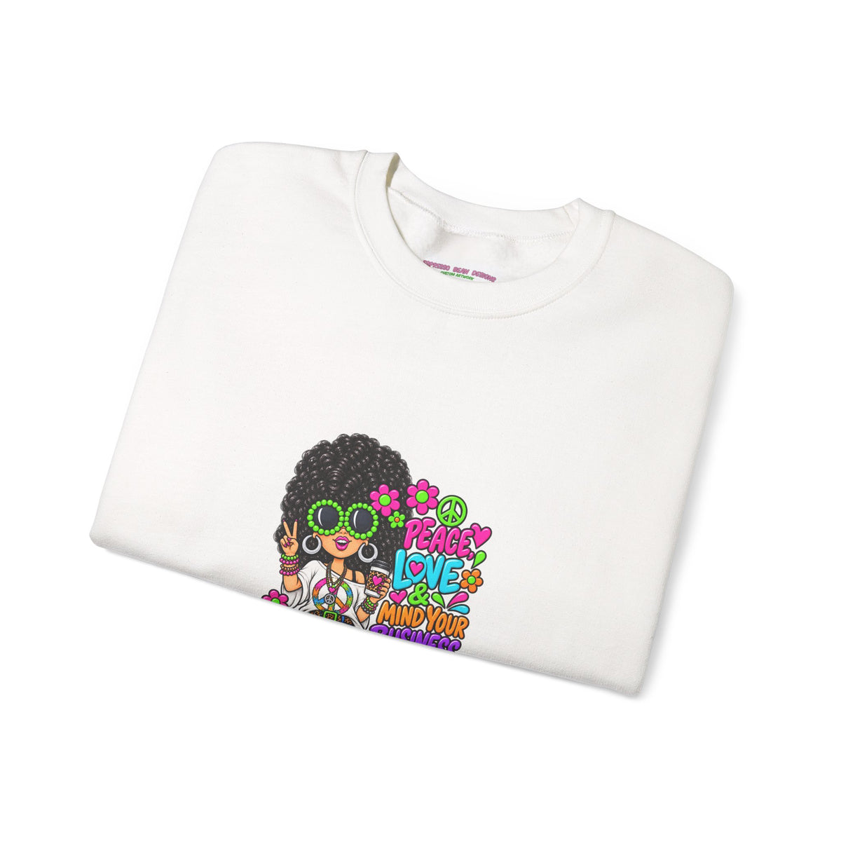 Retro Peace & Love Sweatshirt