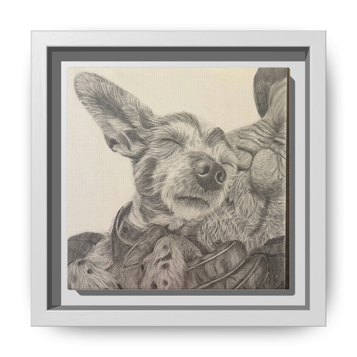Love needs no address  Matte Canvas (Framed)