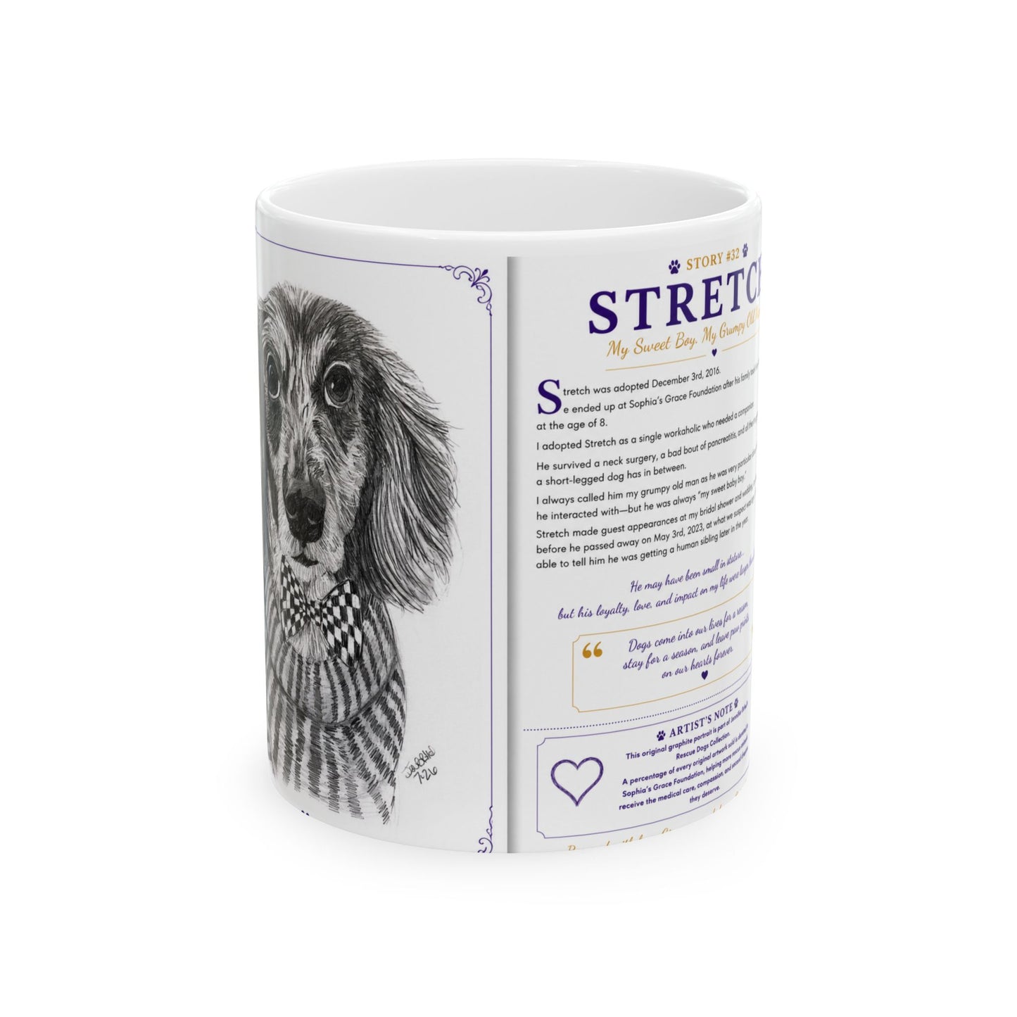 Stretch Ceramic Mug —  (11oz/15oz)