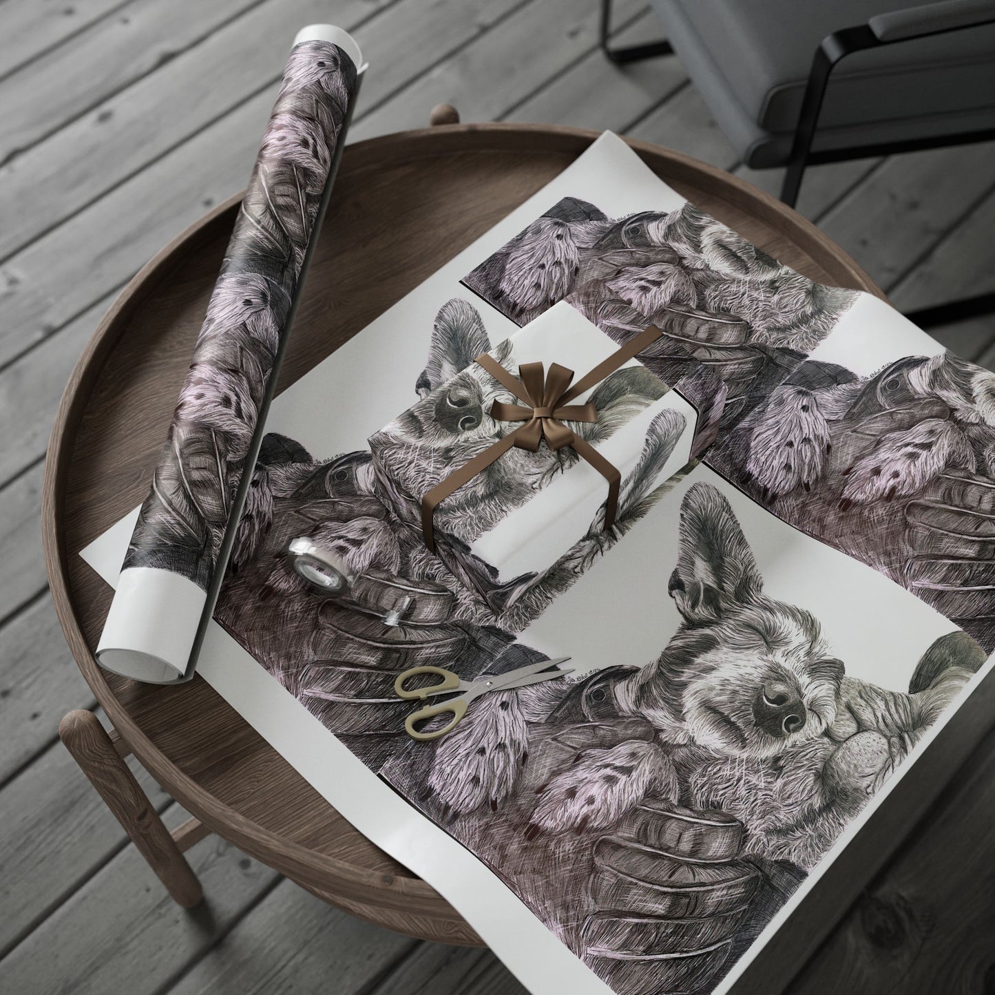 Love needs no address  Wrapping paper