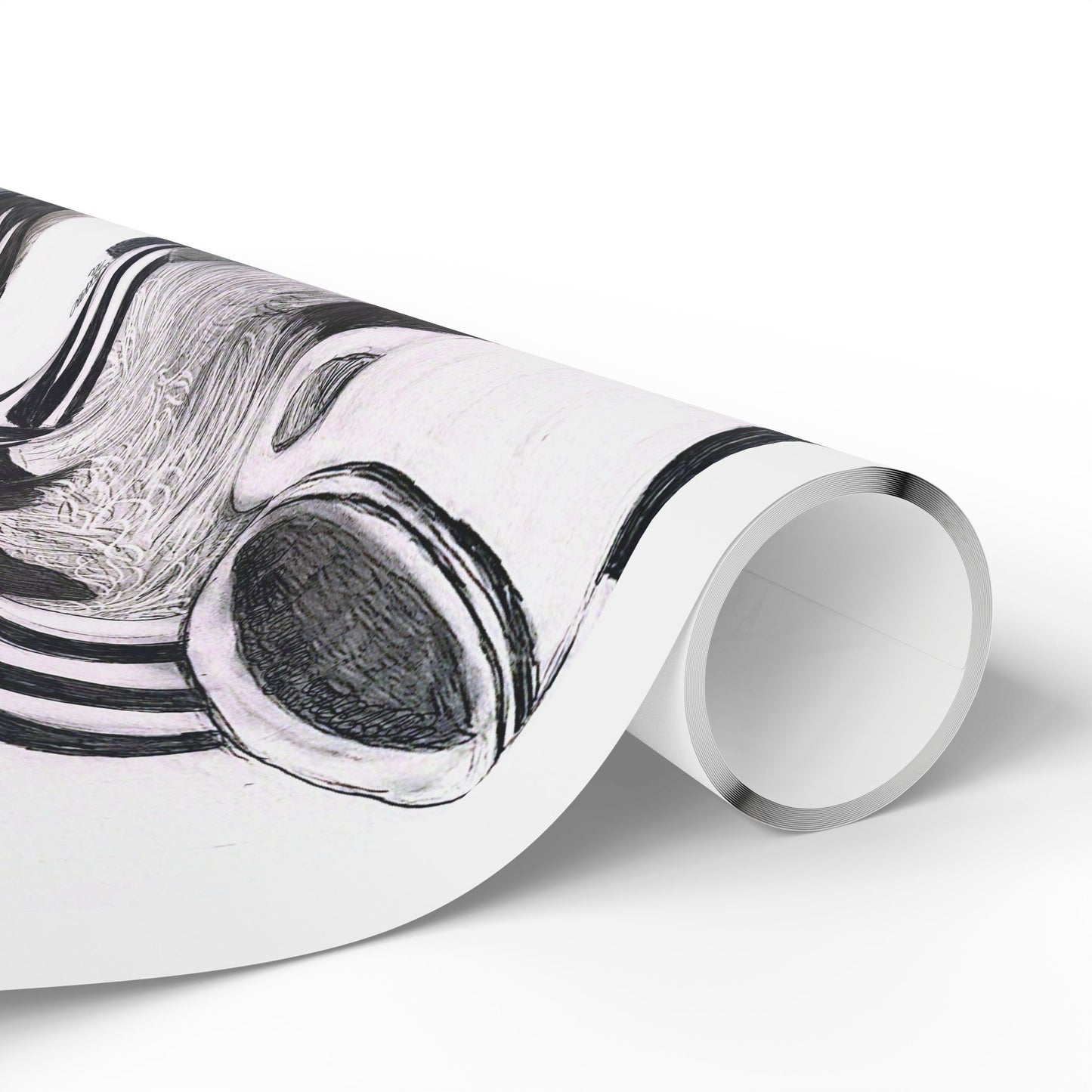 Sophia’s Gracie Wrapping paper Wrapping Paper — Black & White Pet Gift Wrap Roll