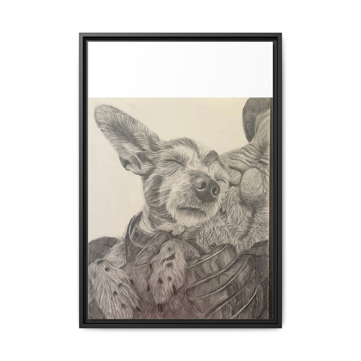 Love needs no address  Matte Canvas (Framed)