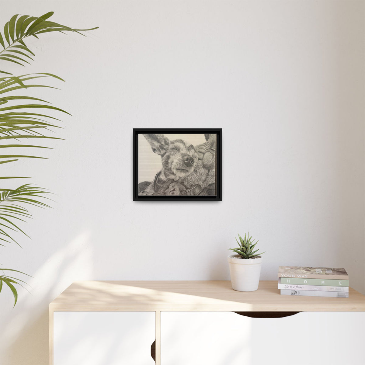Love needs no address  Matte Canvas (Framed)