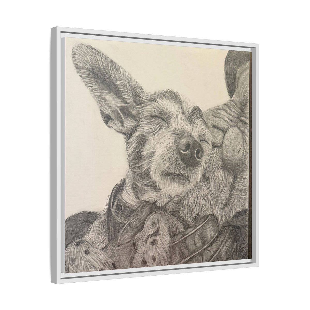 Love needs no address  Matte Canvas (Framed)