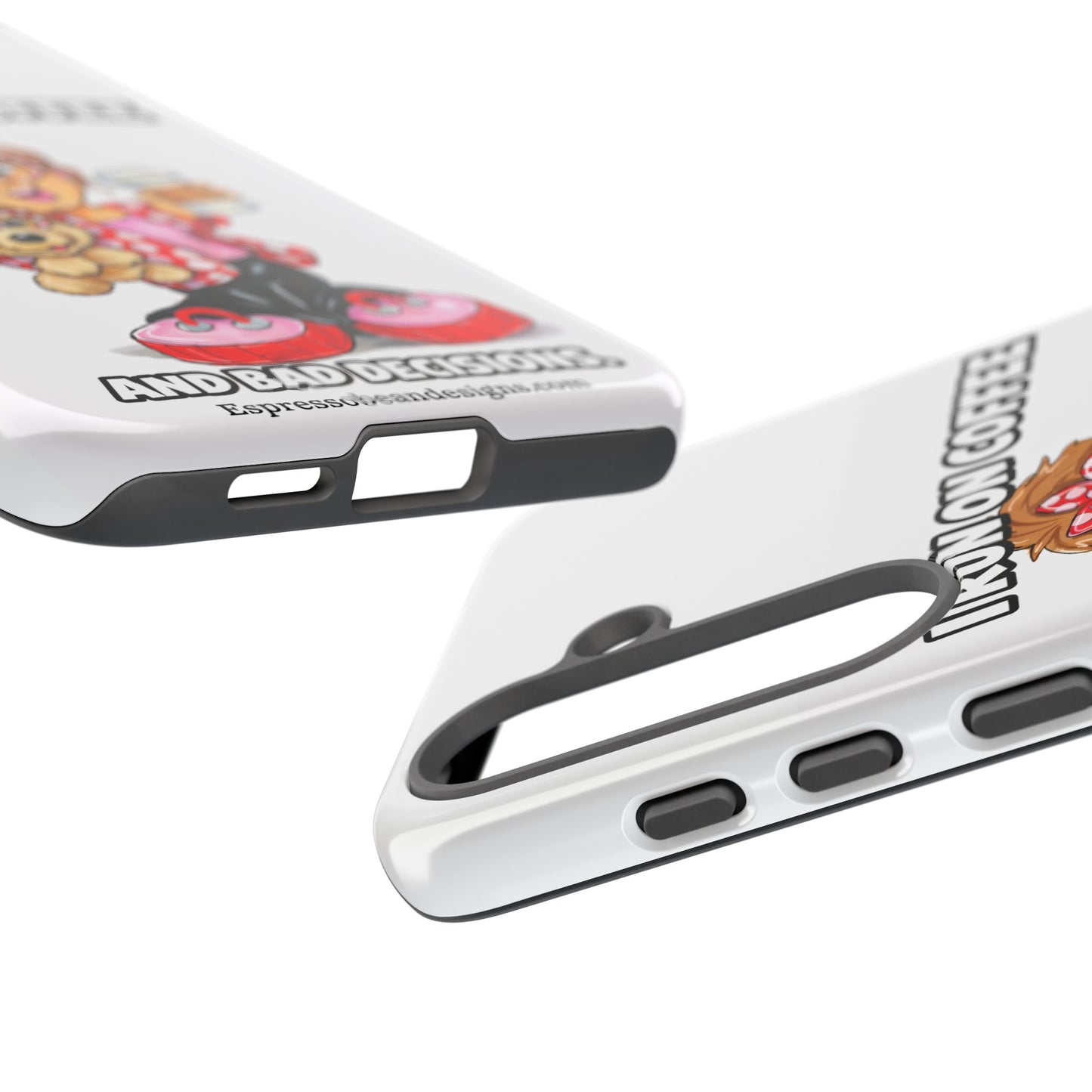Coffee Lover Phone Case — "I Run on Coffee and Bad Decisions"
