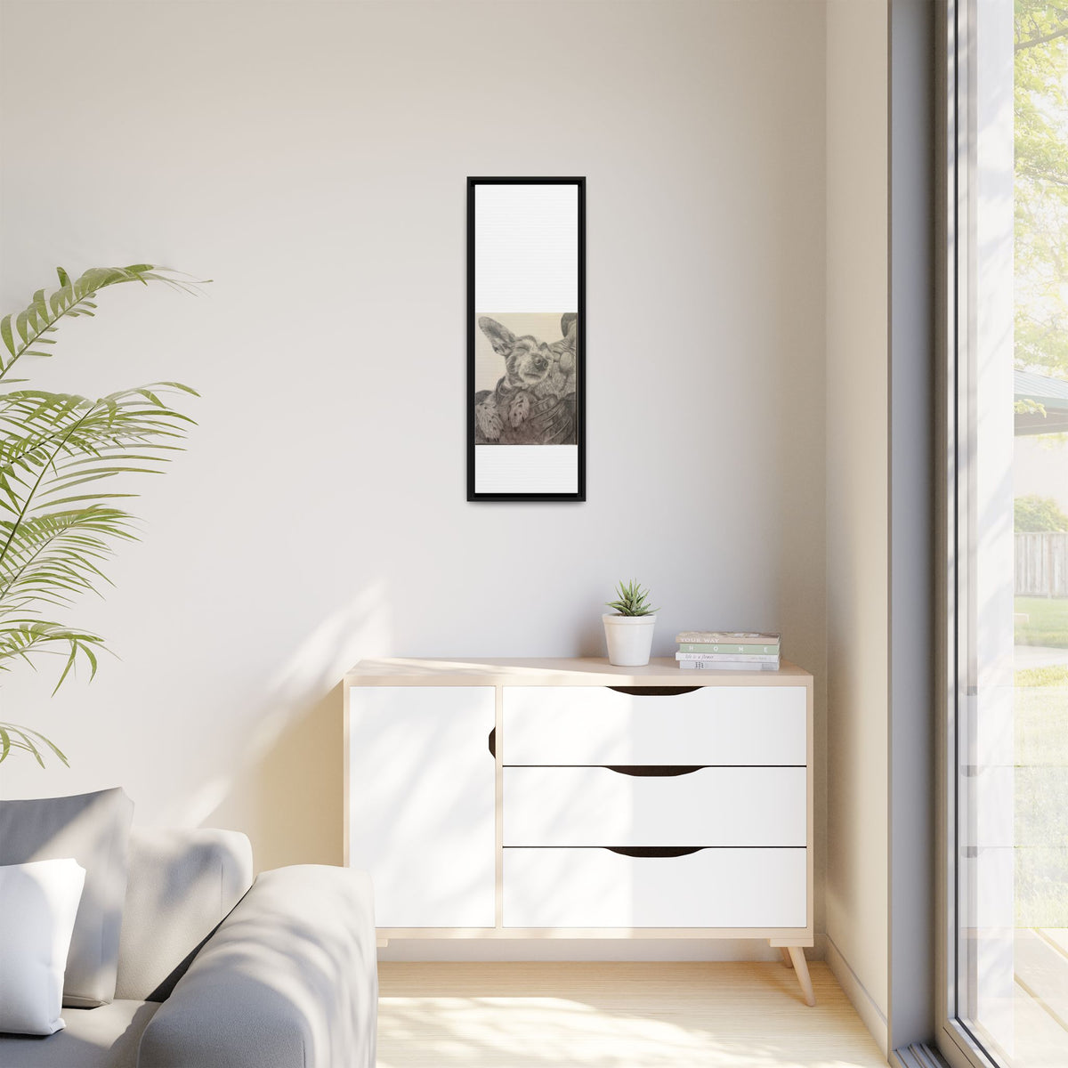 Love needs no address  Matte Canvas (Framed)