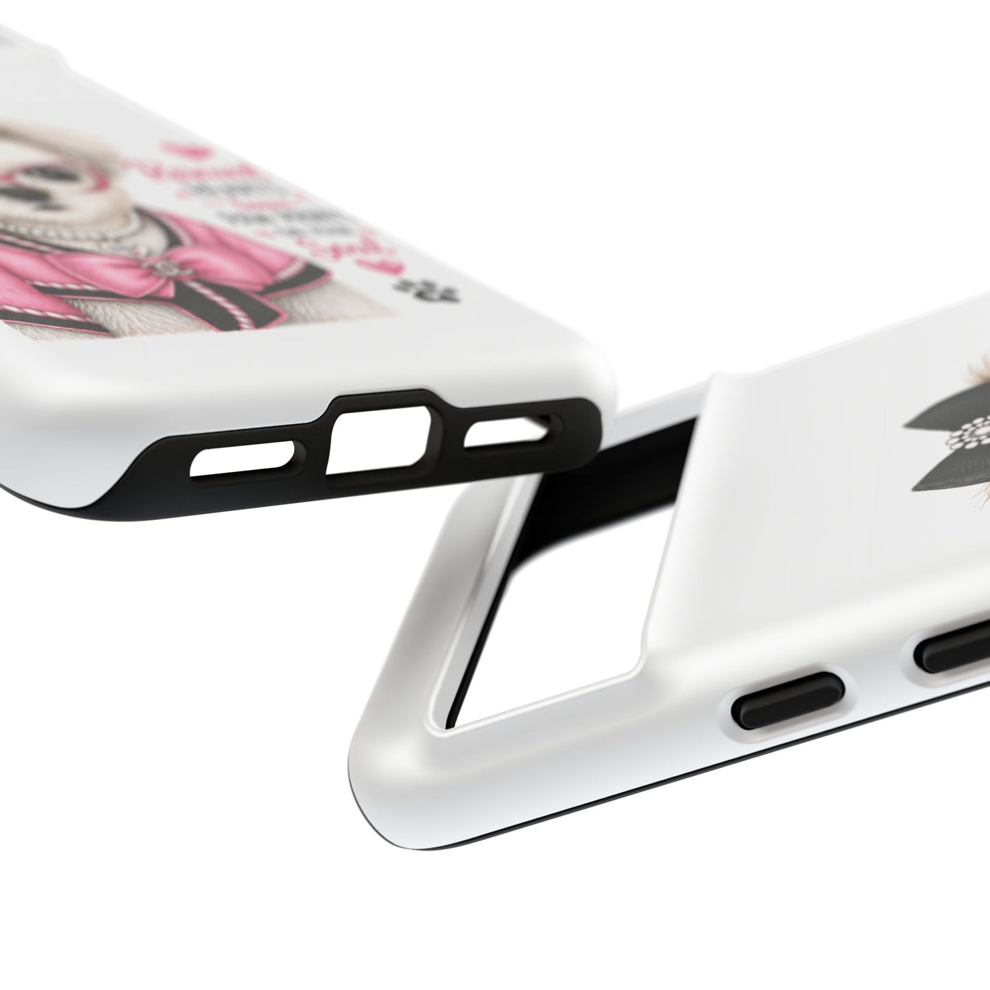 Rescued Hearts Paw Prints Phone Case