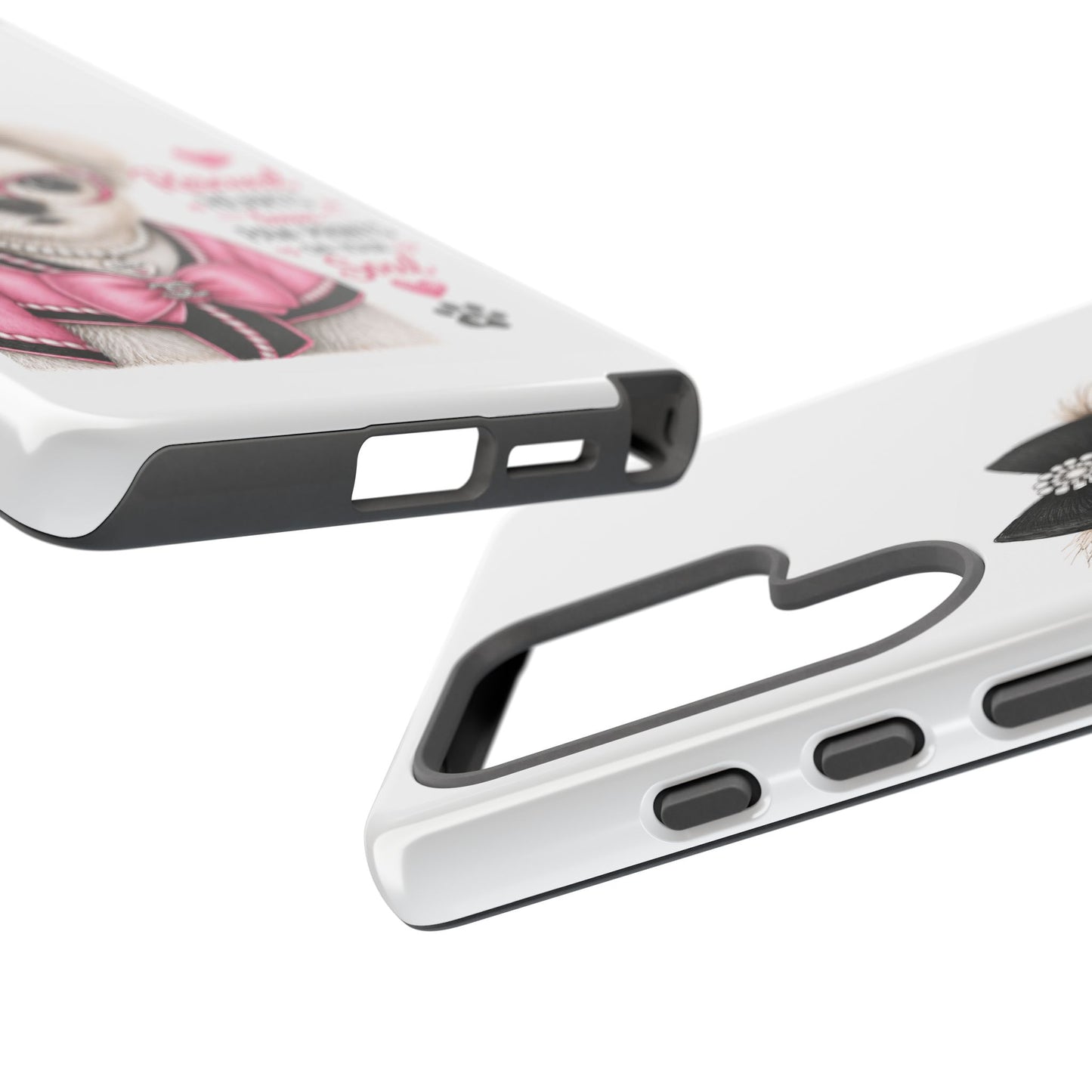Rescued Hearts Paw Prints Phone Case