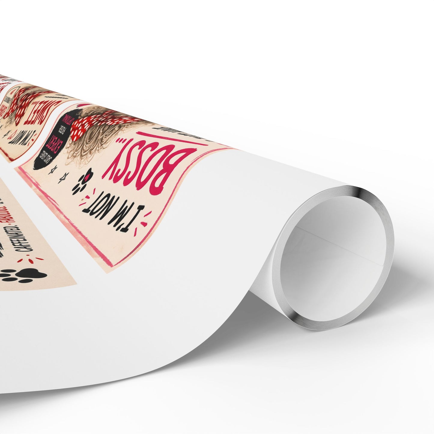 Perky Pearl and Latte Wrapping Paper Roll