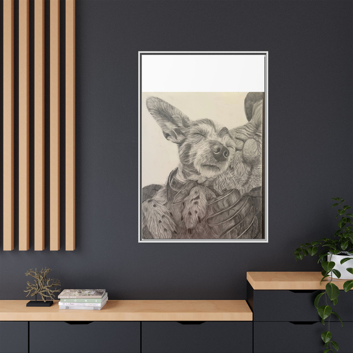 Love needs no address  Matte Canvas (Framed)
