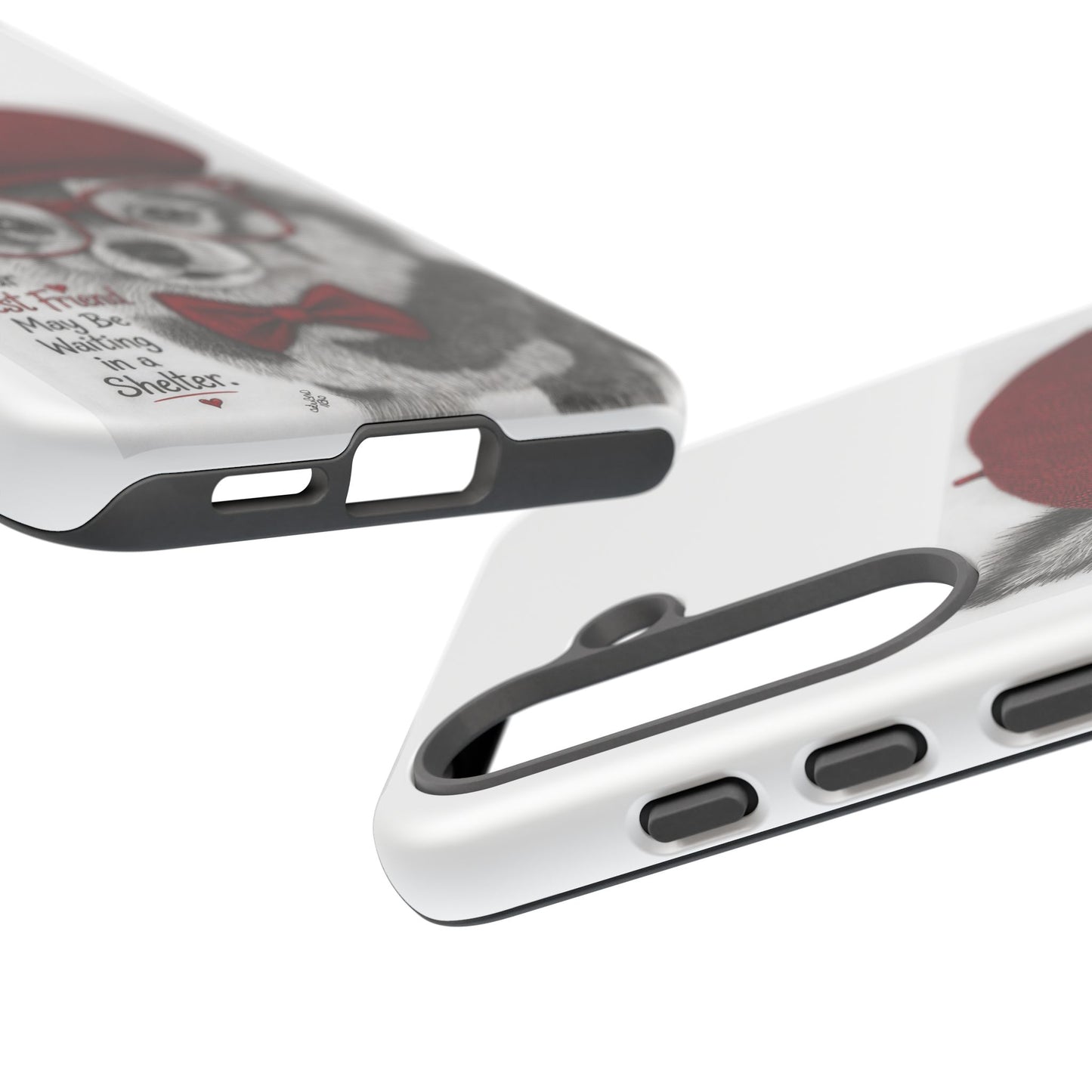Rescue Pup Art Phone Case – "Your Best Friend May Be Waiting in a Shelter"