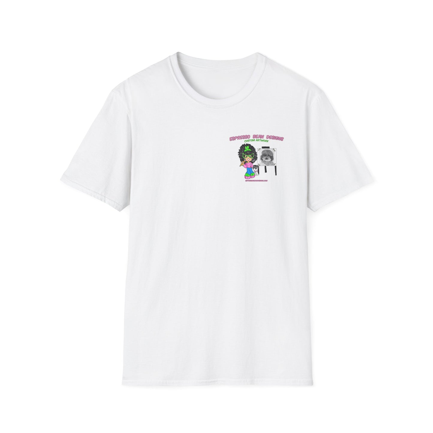 T-shirt. Muffin a real rescued doggie
