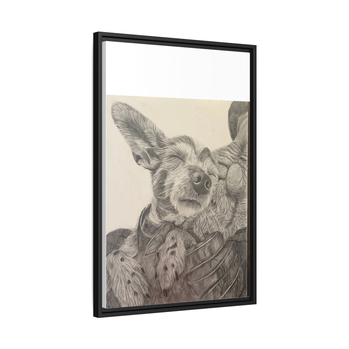 Love needs no address  Matte Canvas (Framed)