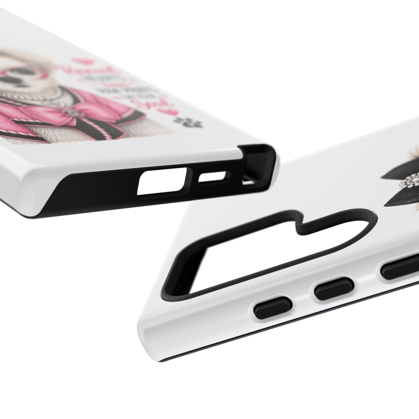 Rescued Hearts Paw Prints Phone Case