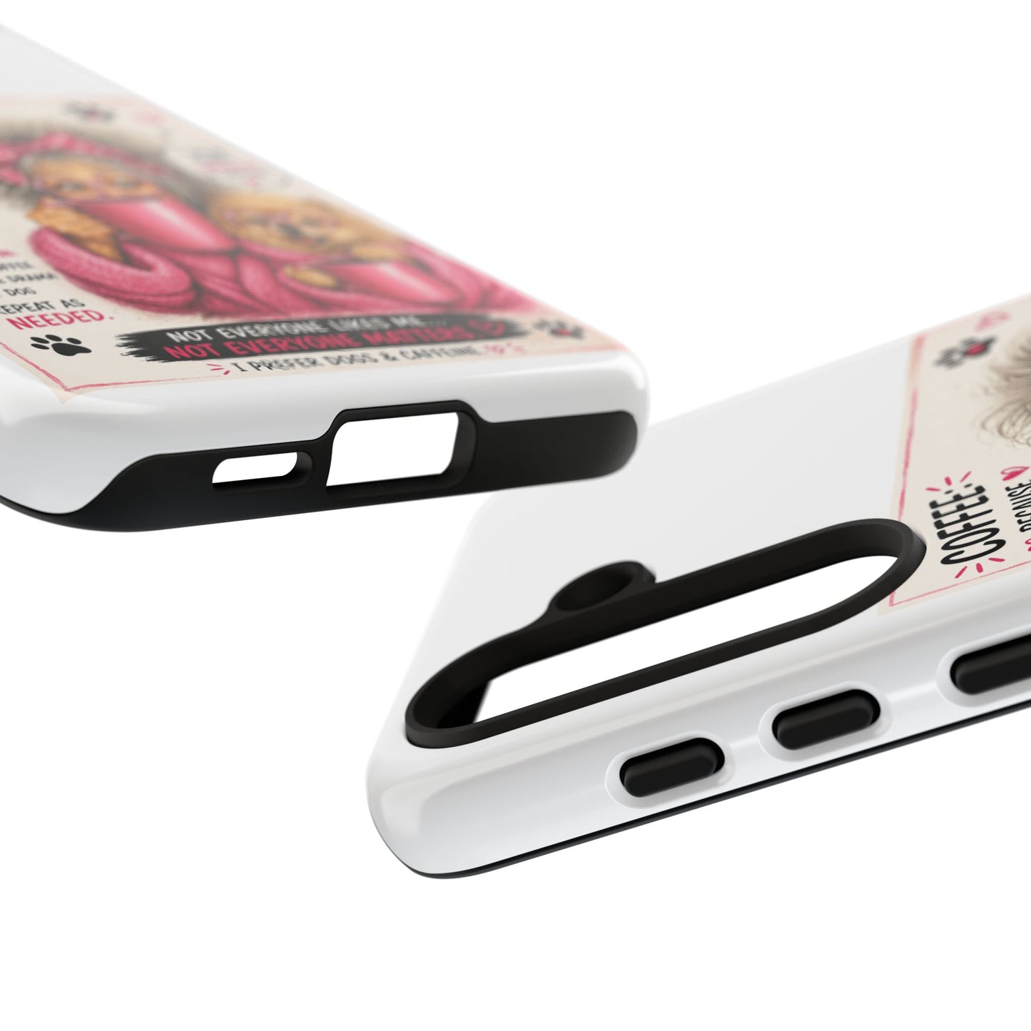 Perky Pearl and LattePhone Case — Funny "Adulting Is Hard" Cozy Design