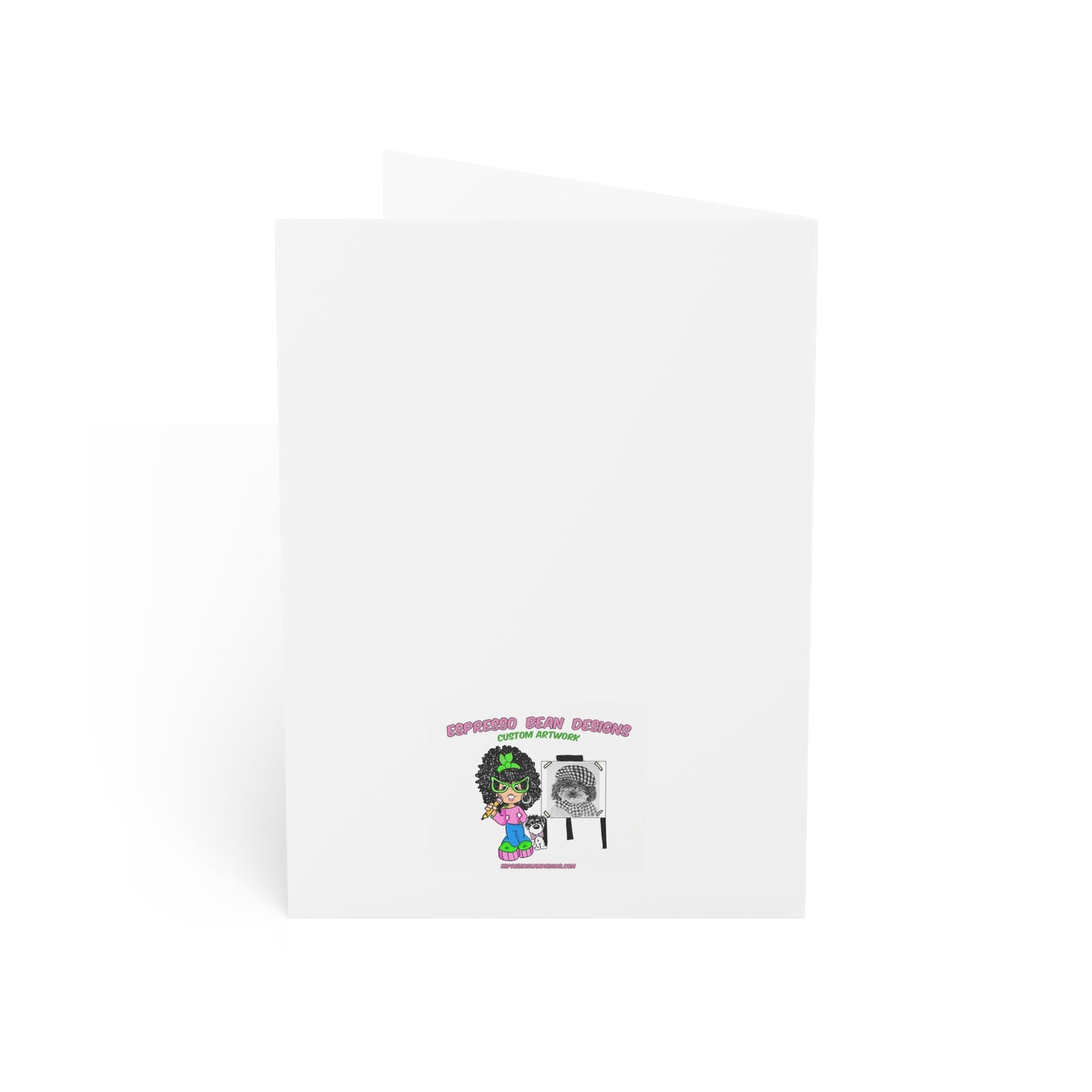 Christmas Dog & Snowman Greeting Card – Merry Christmas Holiday Cards (1, 10, 30, 50 pcs)