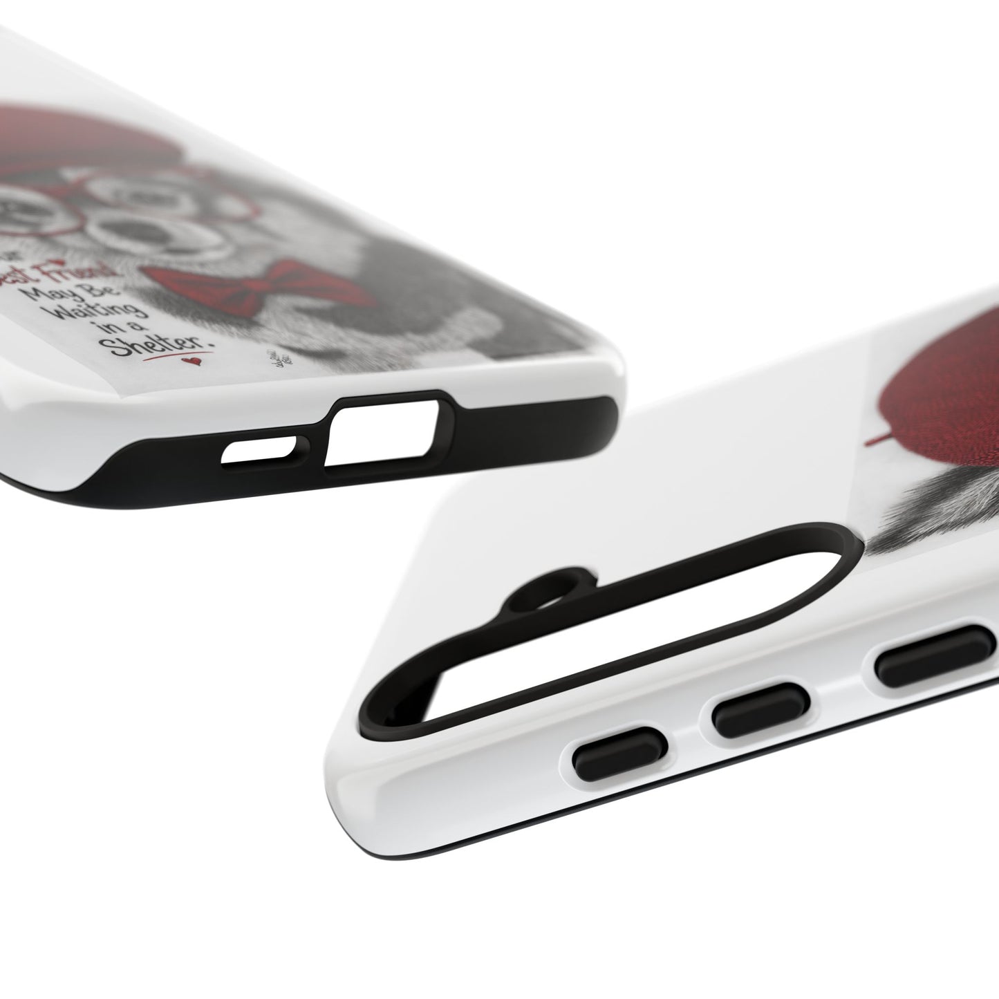 Rescue Pup Art Phone Case – "Your Best Friend May Be Waiting in a Shelter"