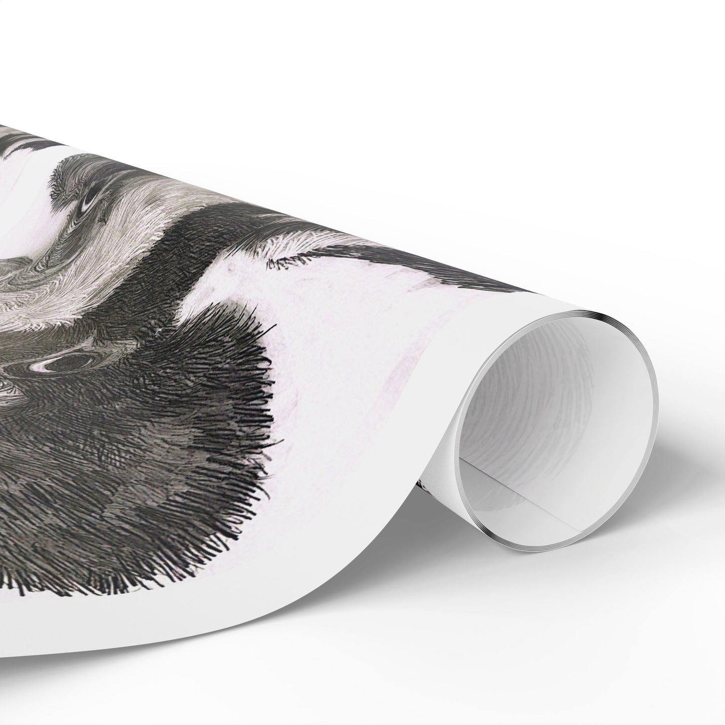 Cow Pattern Wrapping Paper — Black & White Animal Print Gift Wrap