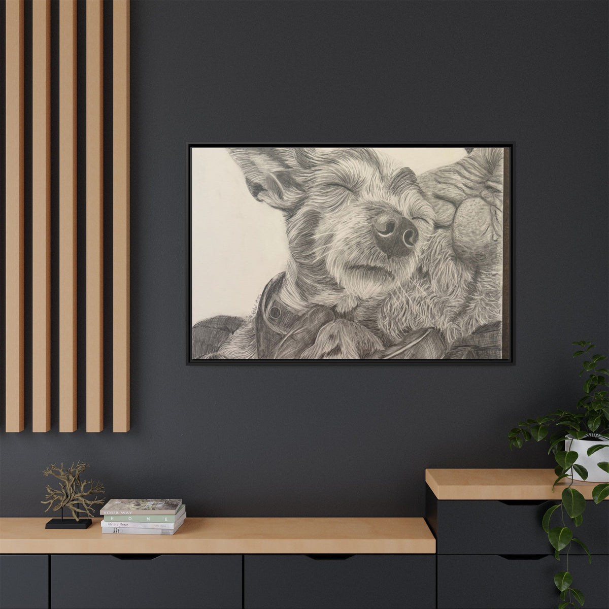 Love needs no address  Matte Canvas (Framed)