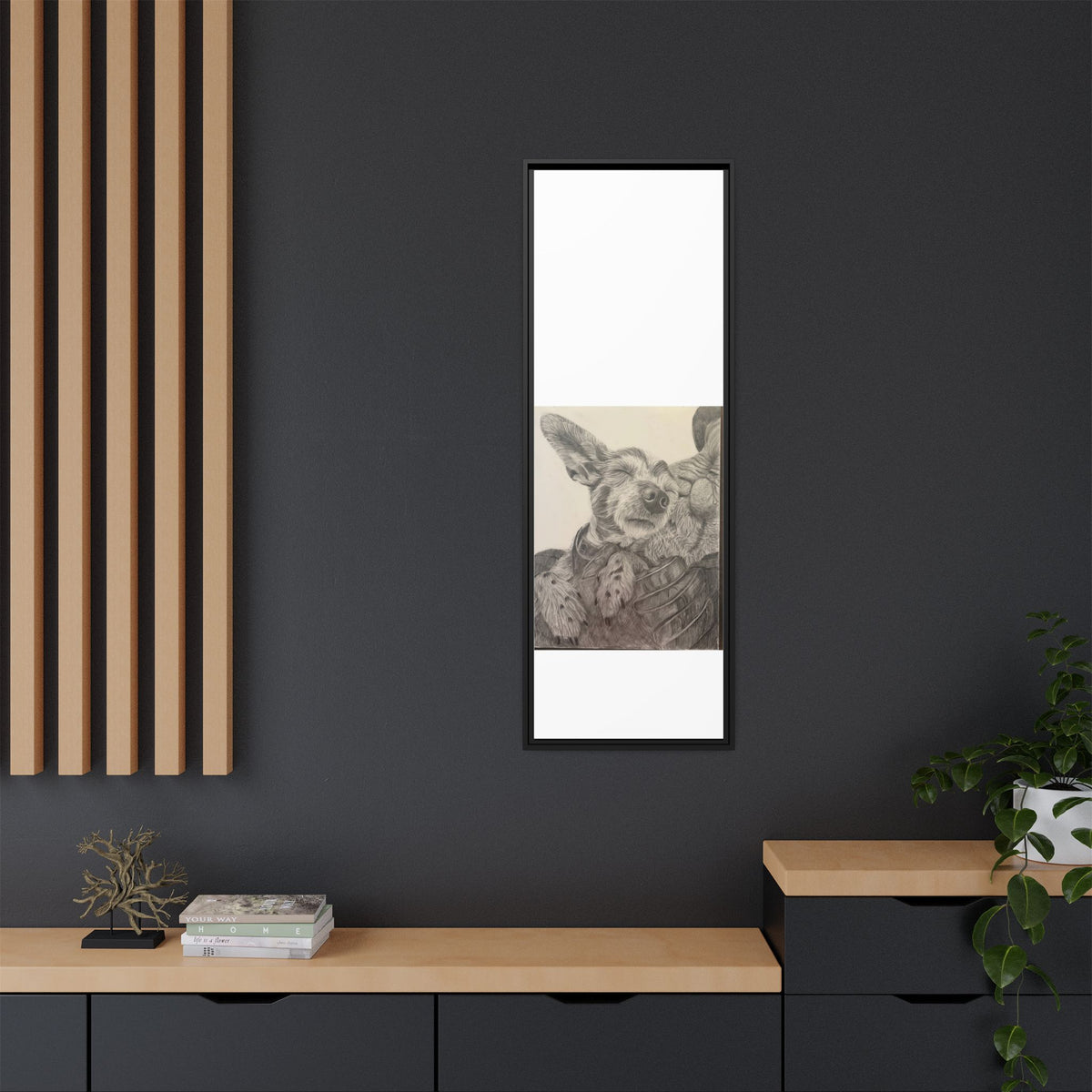 Love needs no address  Matte Canvas (Framed)