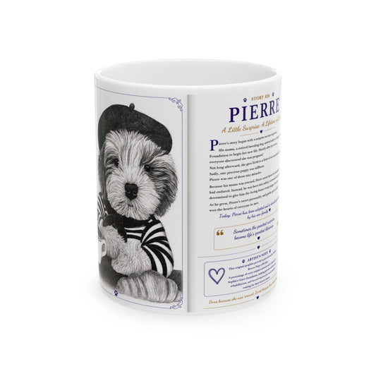 Pierre the Pup Ceramic mug (11oz, 15oz)