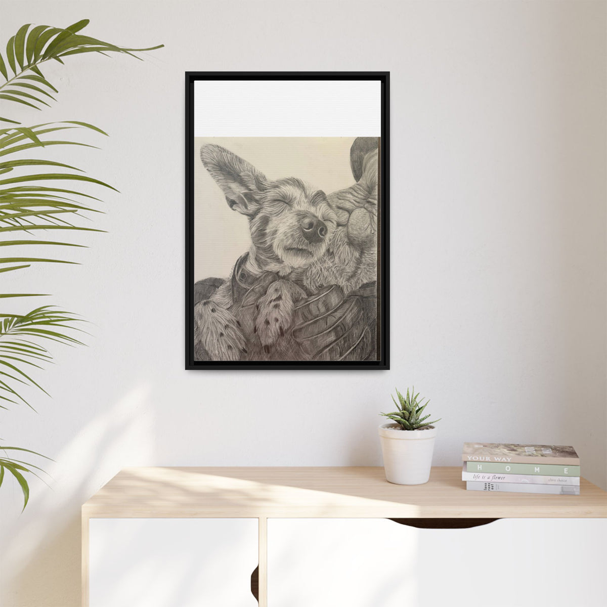 Love needs no address  Matte Canvas (Framed)