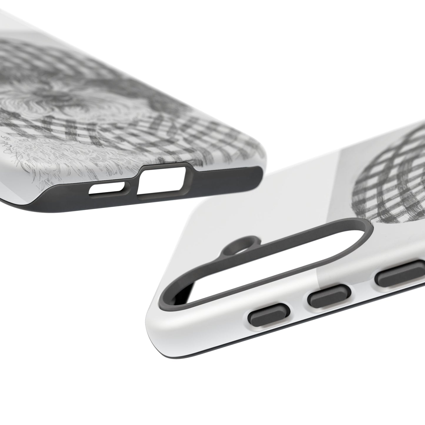 Cute Dog Phone Case — Flannel Elmer  in Plaid Hat