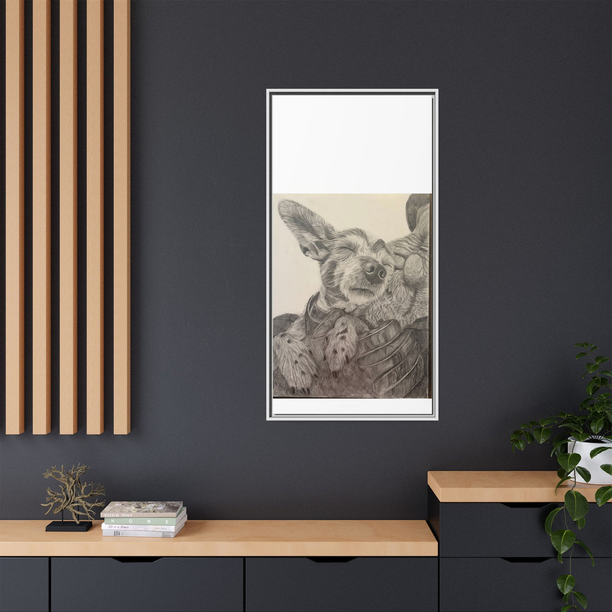 Love needs no address  Matte Canvas (Framed)