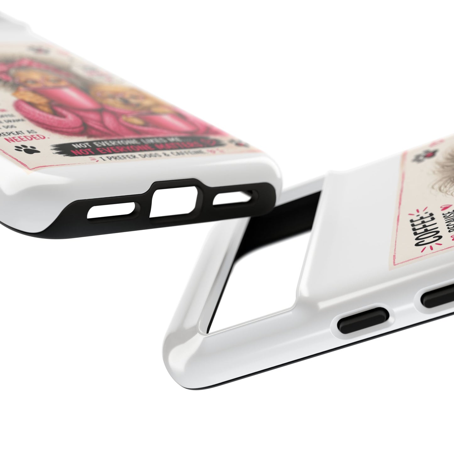 Perky Pearl and LattePhone Case — Funny "Adulting Is Hard" Cozy Design