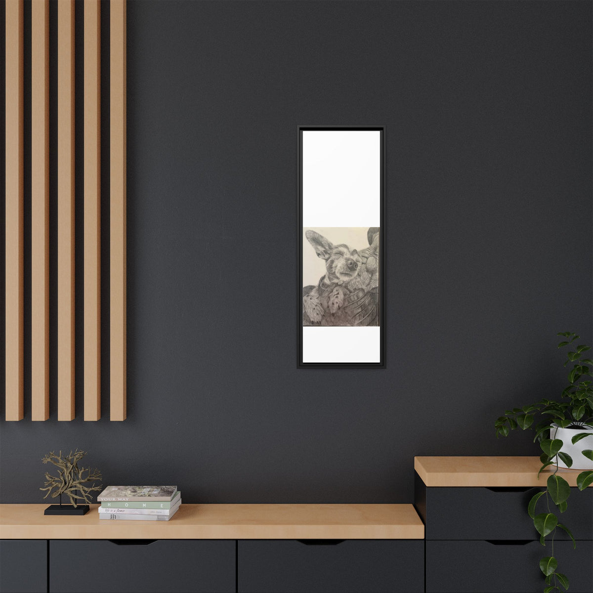 Love needs no address  Matte Canvas (Framed)
