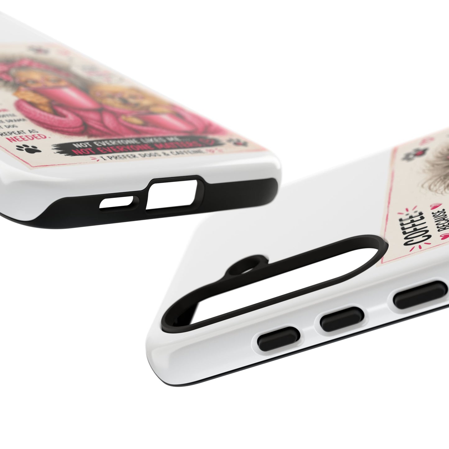 Perky Pearl and LattePhone Case — Funny "Adulting Is Hard" Cozy Design