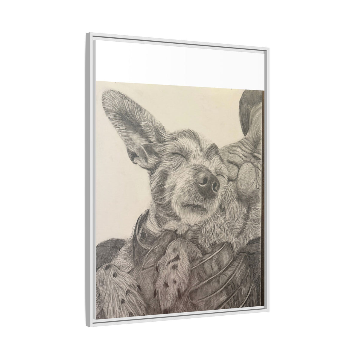 Love needs no address  Matte Canvas (Framed)