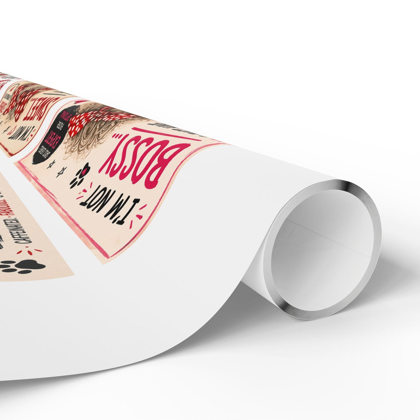 Perky Pearl and Latte Wrapping Paper Roll