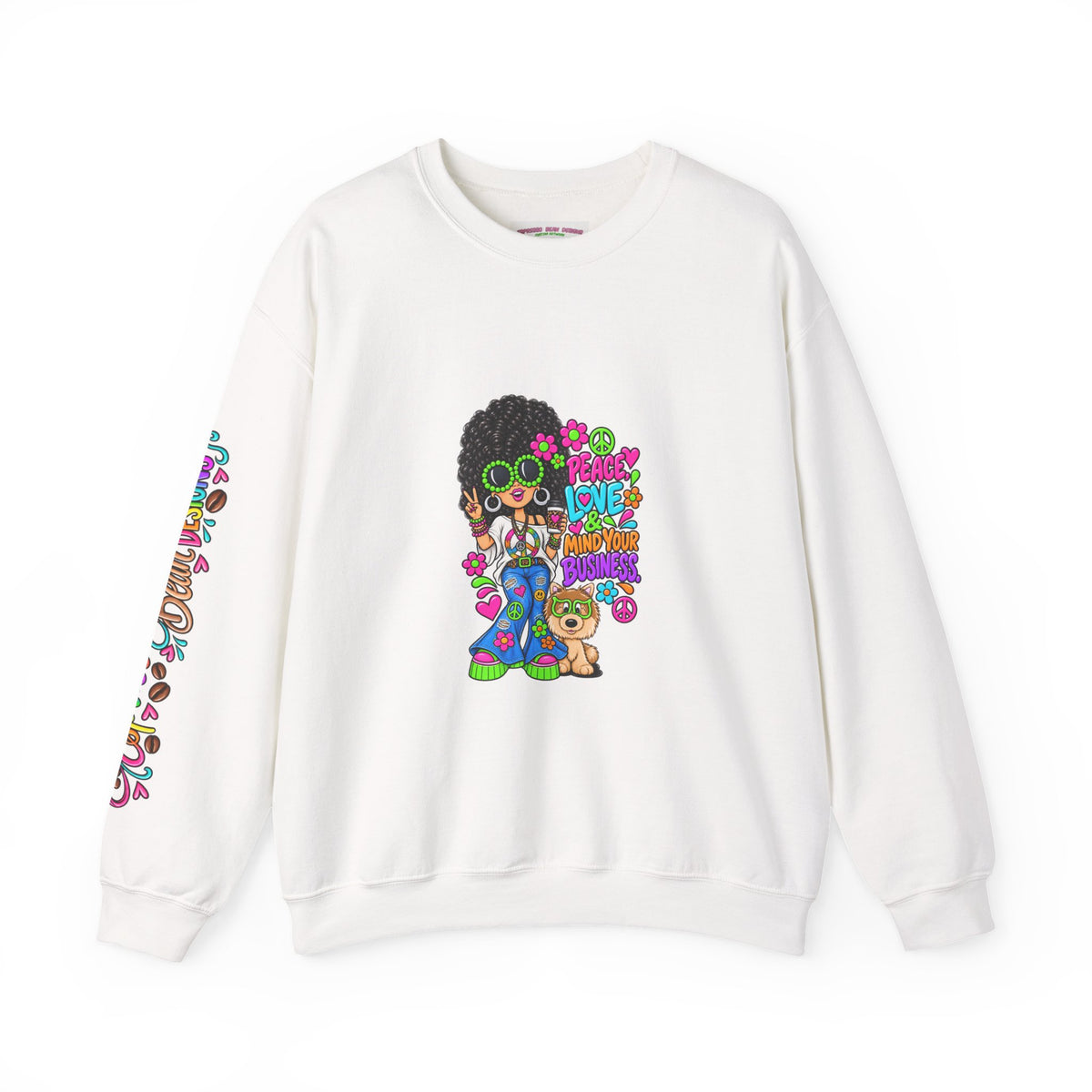 Retro Peace & Love Sweatshirt